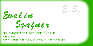 evelin szafner business card